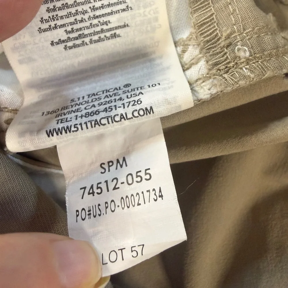 5.11 Tactical Stryke Pants Mens 42x30 Khaki Tan Flex-Tac Ripstop Cargo 74369